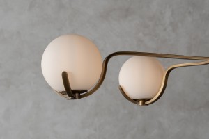 Scoop Chandelier Dining / dark brass