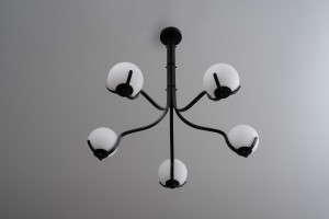 Scoop Chandelier / dark bronze