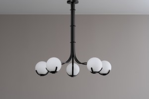 Scoop Chandelier / dark bronze