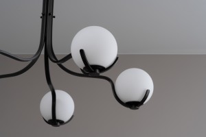 Scoop Chandelier / dark bronze