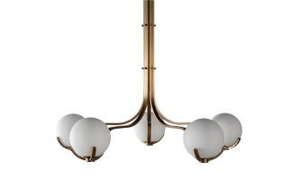 Scoop Chandelier / dark brass
