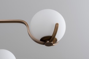 Scoop Chandelier / dark brass