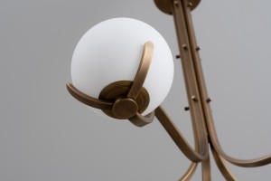 Scoop Chandelier / dark brass