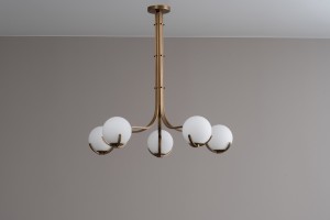 Scoop Chandelier / dark brass