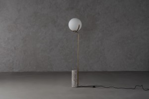 Scoop Floor Lamp / dark brass