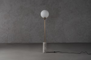 Scoop Floor Lamp / dark brass