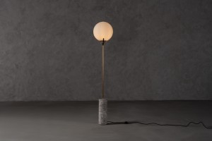 Scoop Floor Lamp / dark brass