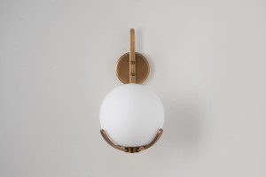 Scoop Wall Lamp / dark brass