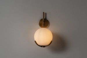 Scoop Wall Lamp / dark brass