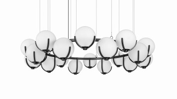 Scoop Largest Chandelier D2300xH470 / dark bronze