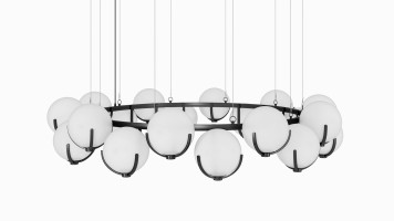 Scoop Largest Chandelier D2300xH470 / dark bronze