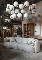 Scoop Largest Chandelier D2300xH470 / dark bronze