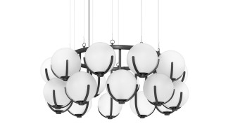 Scoop Large Chandelier D1605xH600 / dark bronze