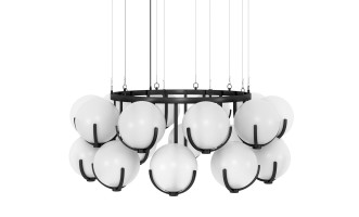 Scoop Large Chandelier D1605xH600 / dark bronze