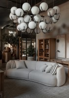 Scoop Large Chandelier D1605xH600 / dark bronze