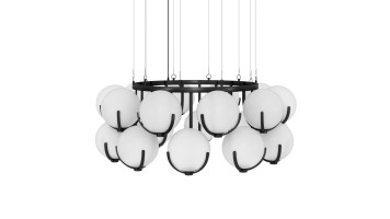 Scoop Large Chandelier D1605xH600 / dark bronze
