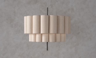Celine Small Grey Pendant Lamp