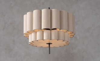 Celine Small Grey Pendant Lamp
