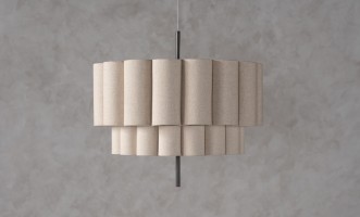 Celine Small Grey Pendant Lamp