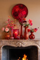 Nevia Vase Red H46,5 cm