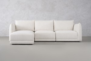 Monterey Sofa with Ottoman (Fabric Leigh col.101)