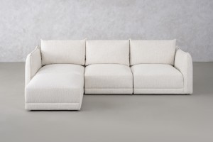 Monterey Sofa with Ottoman (Fabric Leigh col.101)