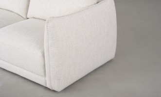 Monterey Sofa with Ottoman (Fabric Leigh col.101)