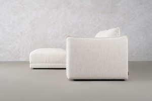 Monterey Sofa with Ottoman (Fabric Leigh col.101)