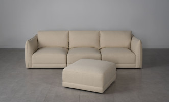 Monterey Sofa with Ottoman (Fabric W1501-20)