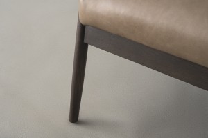 FIORD Leather Armchair (Bello Grey)