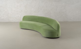 Stella Lounge Sofa Olive Velvet