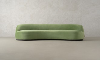 Stella Lounge Sofa Olive Velvet