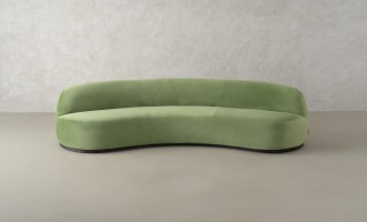 Stella Lounge Sofa Olive Velvet