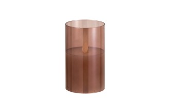 Ledlamp Shining Glass Brown S