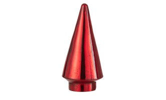 Xmas Tree LED Glass Red Medium