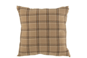 Checkered Cushion Textured Beige