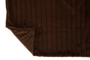 Corduroy Throw Polyester Choc