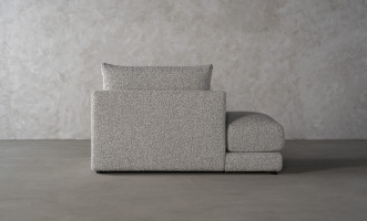 Narvik Soft Feather Ottoman Section Sofa Left Arm (g208 col.7a)
