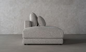 Narvik Soft Feather Ottoman Section Sofa Left Arm (g208 col.7a)