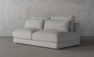 Narvik Soft Feather 2-Seater Armless Section Sofa (g208 col.7a)