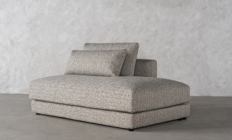 Narvik Soft Feather Ottoman Section Sofa Right Arm (cosmic d 21543-18)