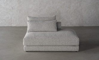 Narvik Soft Feather Ottoman Section Sofa Right Arm (g208 col.7a)