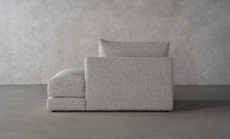 Narvik Soft Feather Ottoman Section Sofa Right Arm (g208 col.7a)