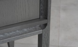 City Small Bedside Table (Color: Oak gray (veneer))
