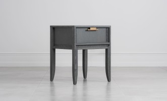 City Small Bedside Table (Color: Oak gray (veneer))