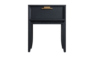 City Small Bedside Table (Color: Oak dark (veneer))