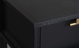 City Small Bedside Table (Color: Oak dark (veneer))