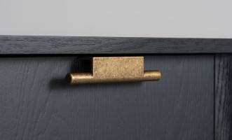 City Small Bedside Table (Color: Oak dark (veneer))