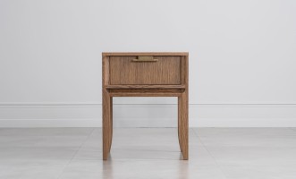 City Small Bedside Table (Color: Oak honey (veneer))