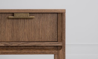 City Small Bedside Table (Color: Oak honey (veneer))